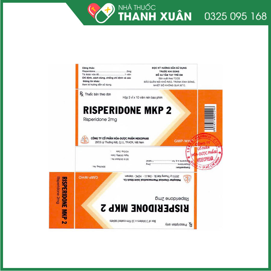 Risperidone MKP 2 điều trị tâm thần phân liệt, cải thiện triệu chứng trầm cảm, lo âu